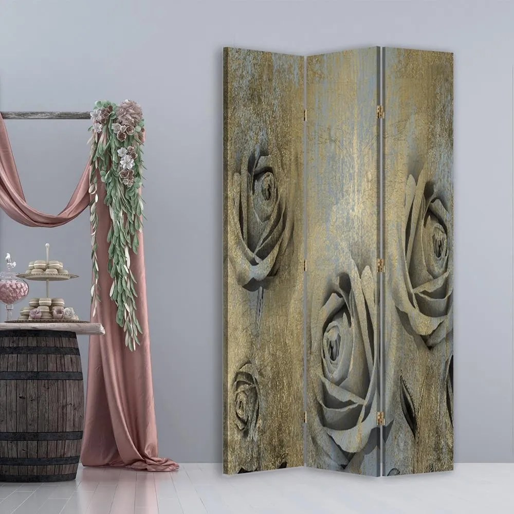 Gario Paraván Vintage rózsák Méret: 110 x 170 cm, Kivitelezés: Forgó paraván 360°