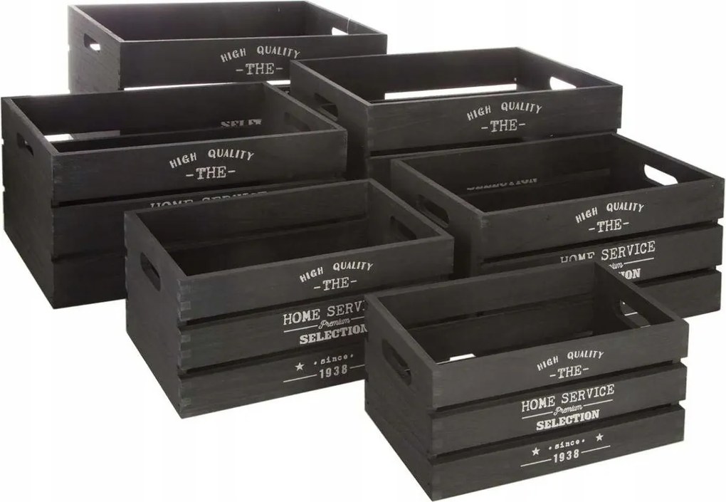 6 Db-os Dekoratív Tároló Doboz Szett x6