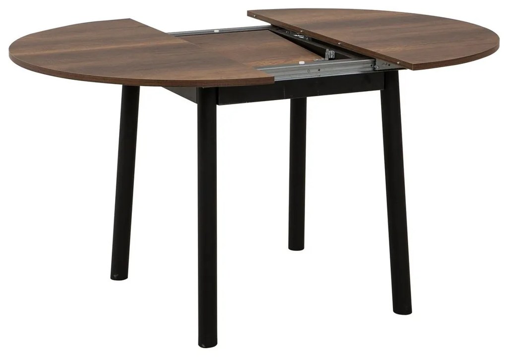 Oliver Walnut Black étkezőasztal