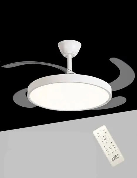 UNIVERSO Ventilátoros lámpa LED 40w 2445lm CCT. DC:30W D1070 x 370mm fehér