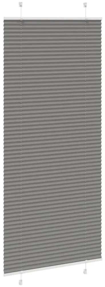 pliszírozott redőny antracit 85x200 cm szövetszélesség 84,4 cm