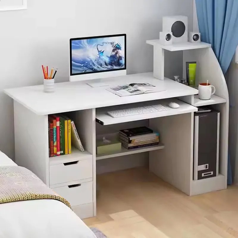 Polcos íróasztal 117x40x92cm fehér FUR-1604-White