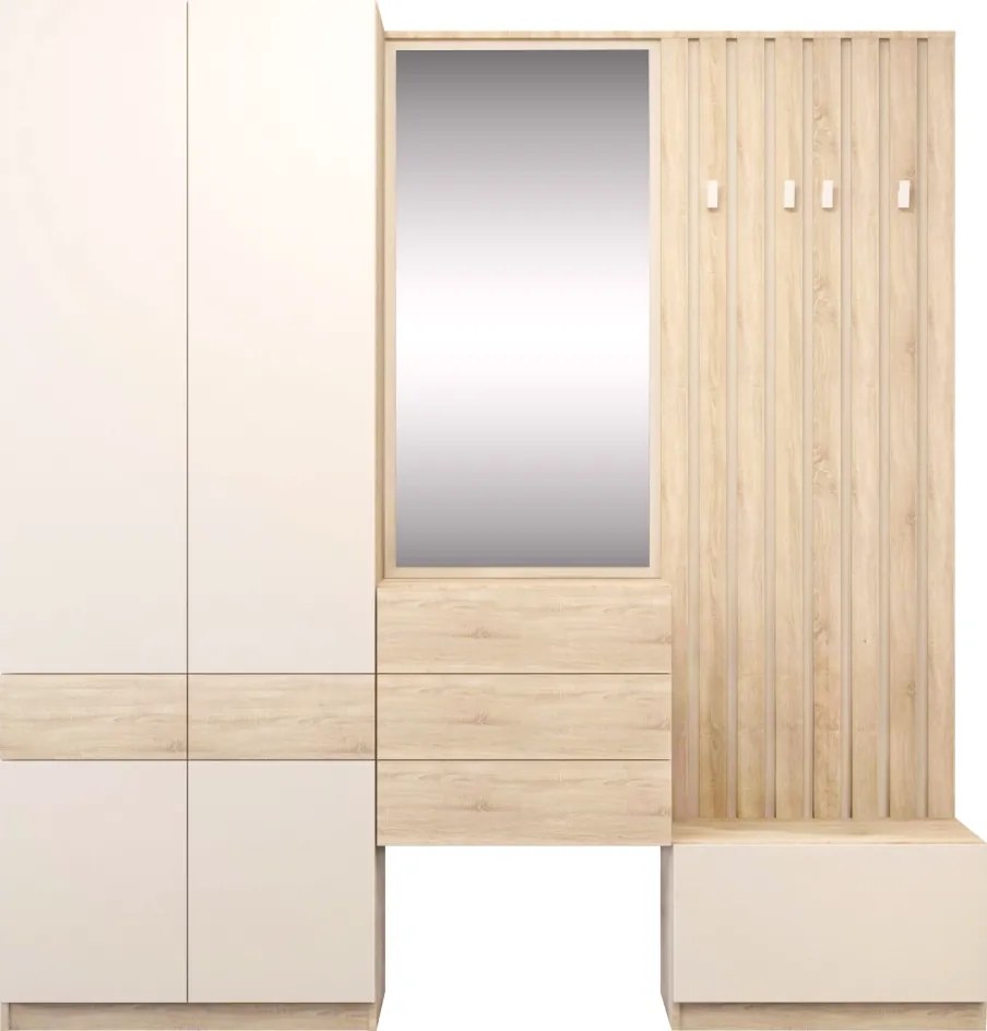 Akasztó, sonoma tölgy/kasmír, VERTIO WIE67