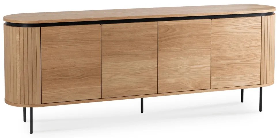 Komód 200 cm tölgy színben – BECK