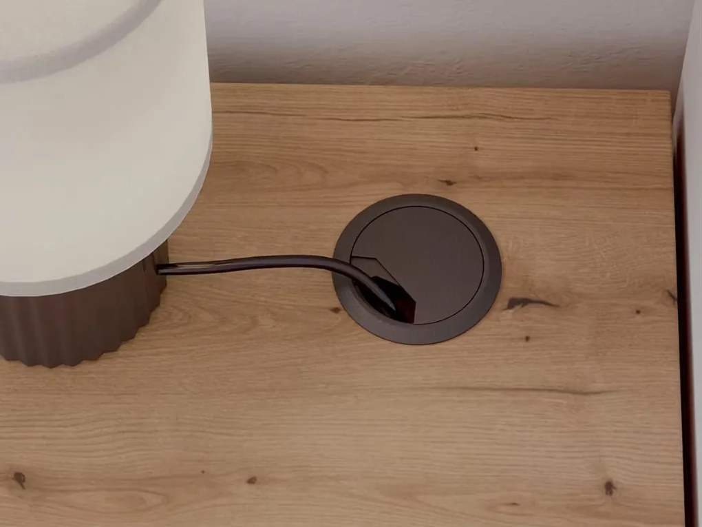 Íróasztal BISETT fiókokkal 120x60 cm, tölgy artisan