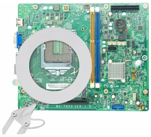 Extol - LED Dimmelhető asztali lámpa nagyítóval LED/8W/5V 2900/4500/7500K fehér