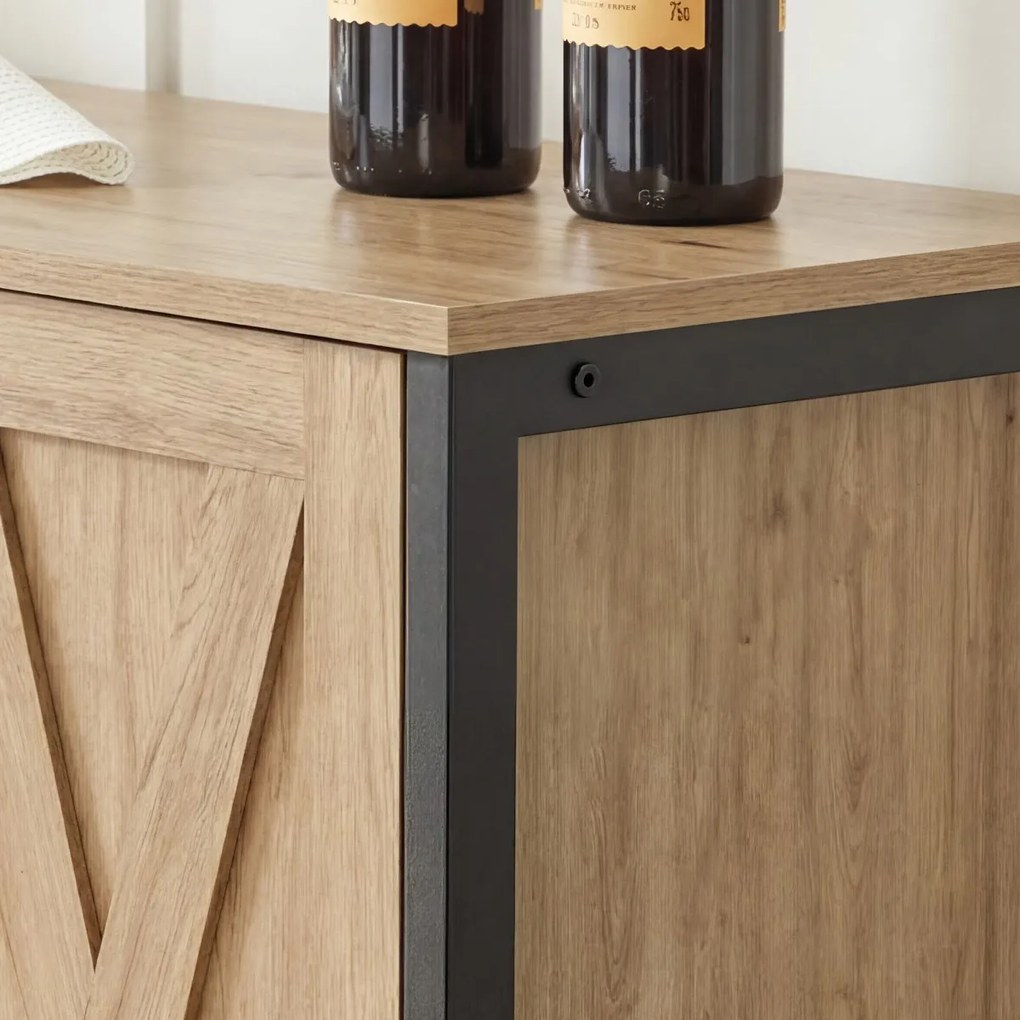 Komód TAYLOR ARTISAN nyitott polcokkal, 100x70cm