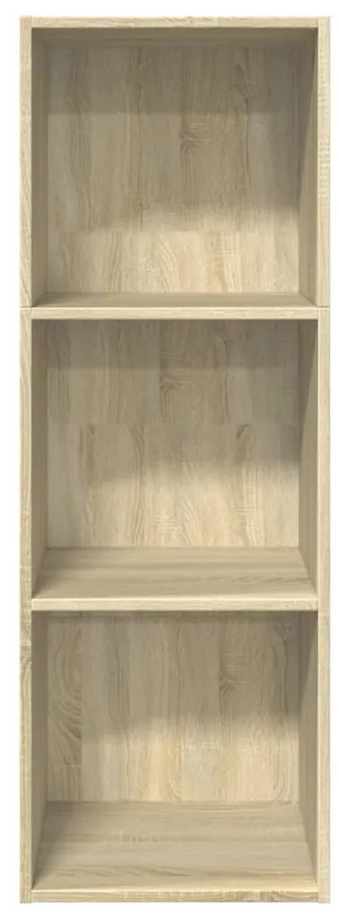 sonoma tölgy színű szerelt fa könyvespolc 40 x 30 x 114 cm