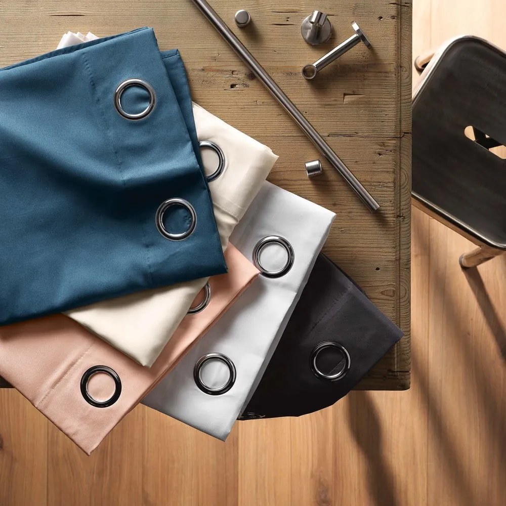 Antracitszürke mikroszálas függöny 140x280 cm Absolu – douceur d'intérieur