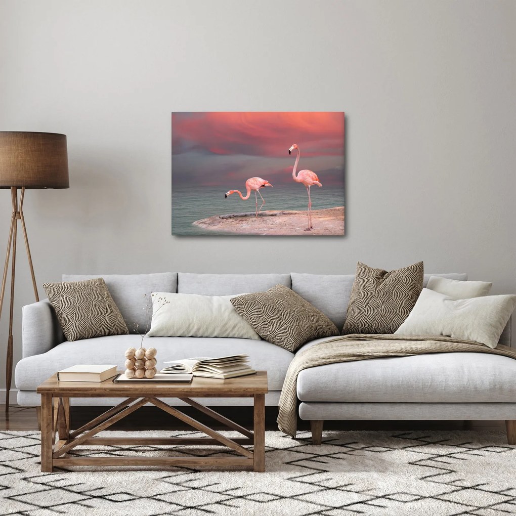 Flamingók képe (70x50 cm)