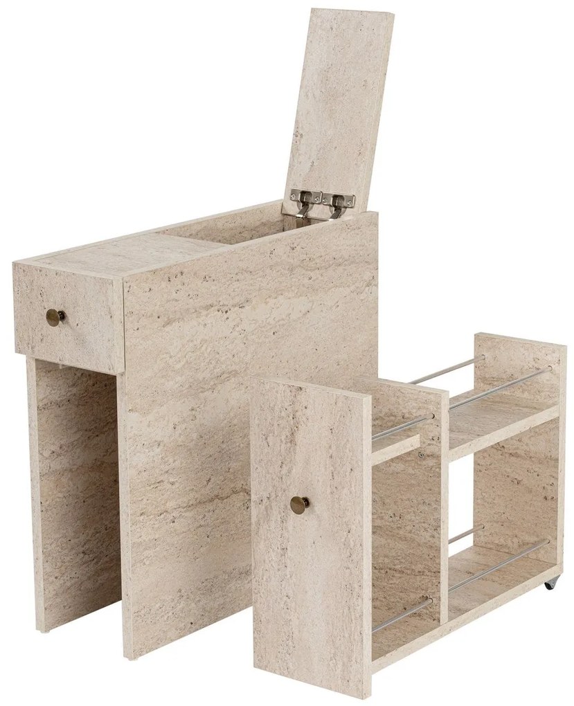 Fürdőszoba szekrény Calencia - Travertine