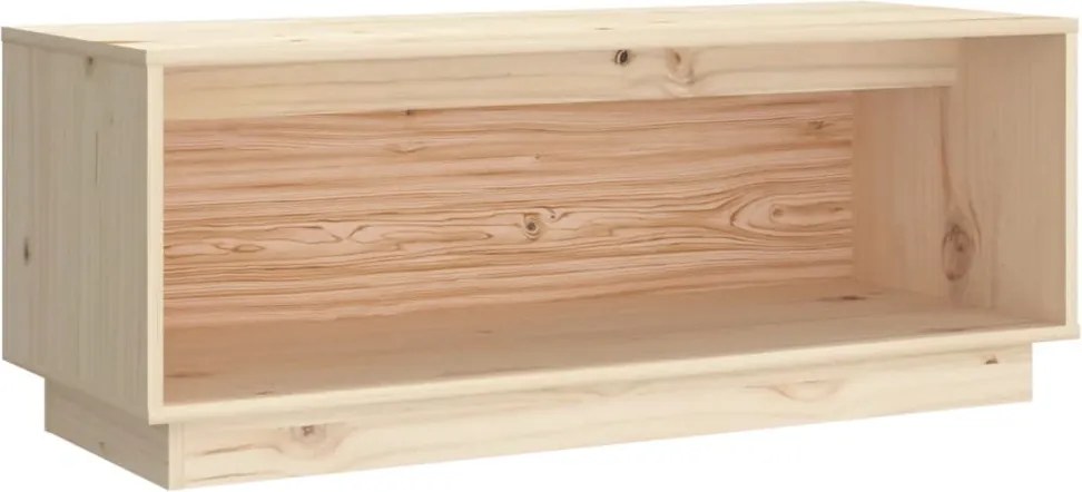 vidaXL tömör fenyőfa TV-szekrény 90x35x35 cm