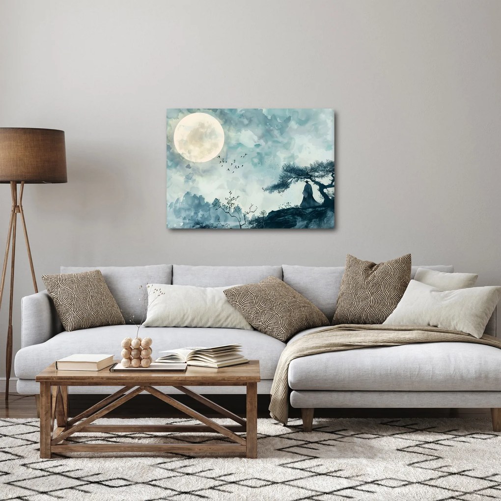 Kép - Telihold festmény (70x50 cm)