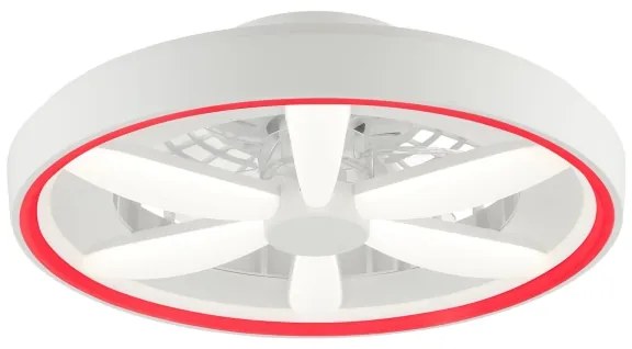 Brilliant - GAIANO LED/48W/230V fehér RGBW mennyezeti ventilátor távirányítóval