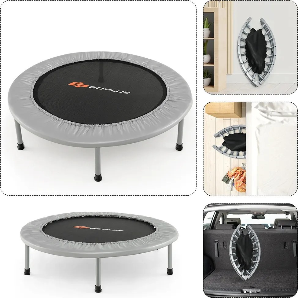 Trambulin 95cm, szürke