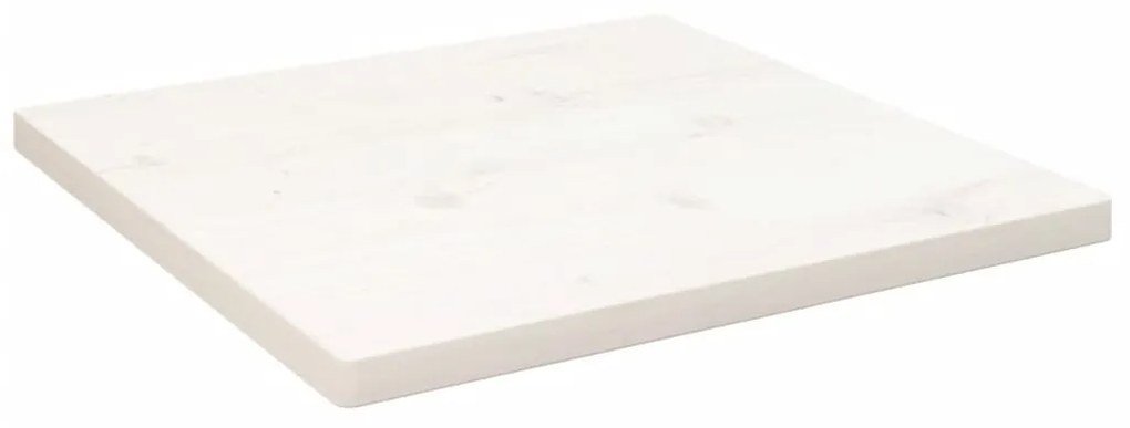 fehér tömör fenyőfa ovális asztallap 50x50x2,5 cm