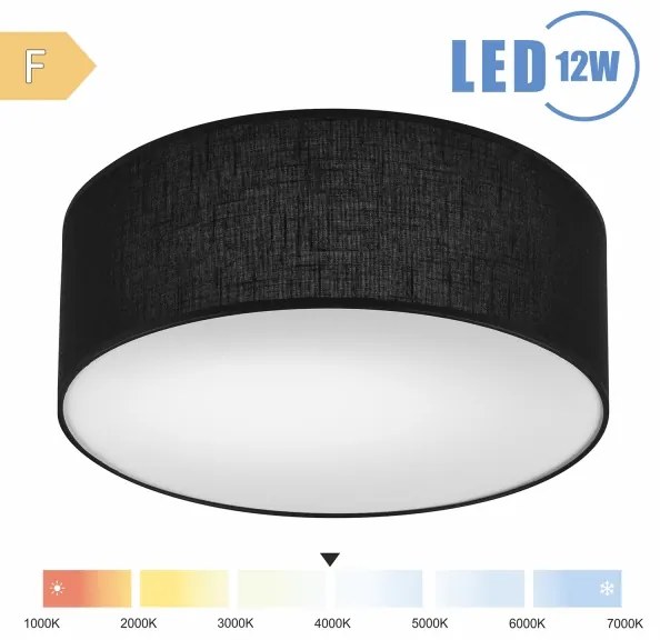 Brilagi - LED Mennyezeti lámpa SIRIJA LED/12W/230V átm. 35 cm fekete