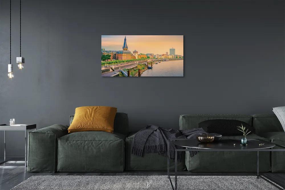 Canvas képek Németország Sunrise River 140x70 cm