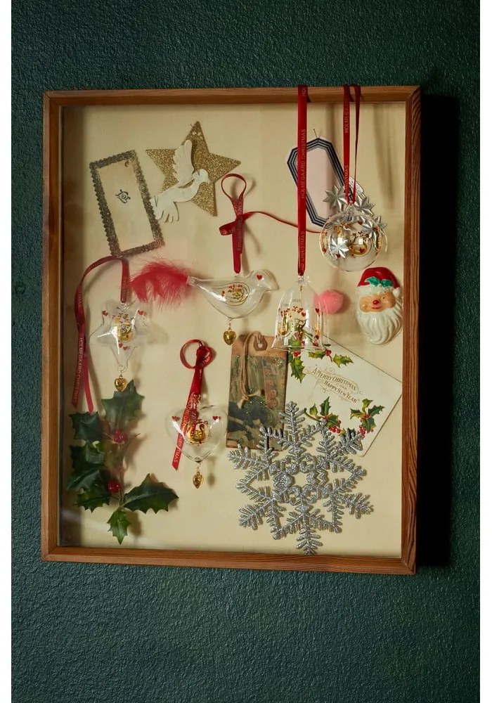 Üveg kézzel fújt karácsonyfadísz ø 6,5 cm Ann-Sofi Romme Annual Christmas Bauble 2025 – Holmegaard