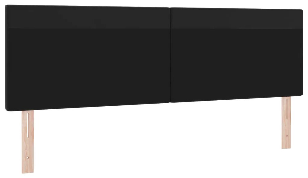 Fejtámla LED -es lámpákkal Falra szerelhető Fekete 180 cm PVC