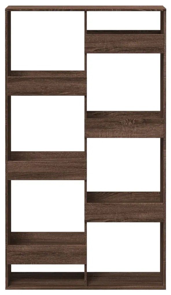barna tölgy színű szerelt fa könyvszekrény 100 x 33 x 175 cm