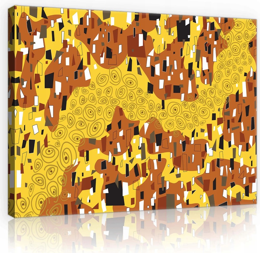 Vászonkép 60x40 Absztrakt dekoráció geometria minták mozaik színek művészet