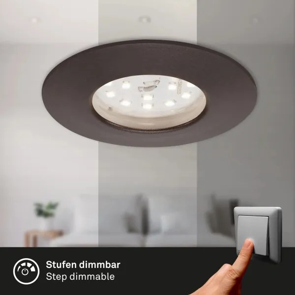 Briloner 7295-031-KÉSZLET 3x LED dimmelhető fürdőszobai lámpa LED/6,5W/230V IP44