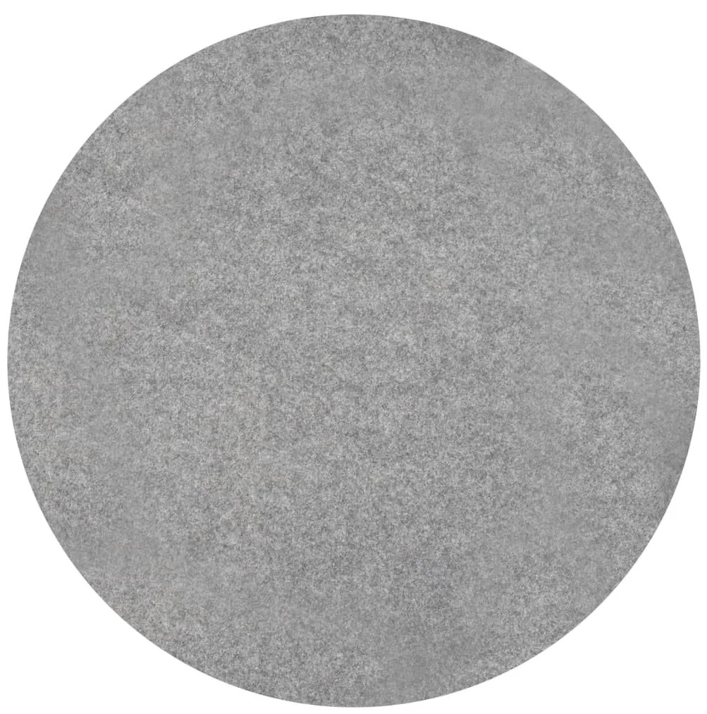 szürke szegecses aljú kerek PP műfű átm. 95 cm