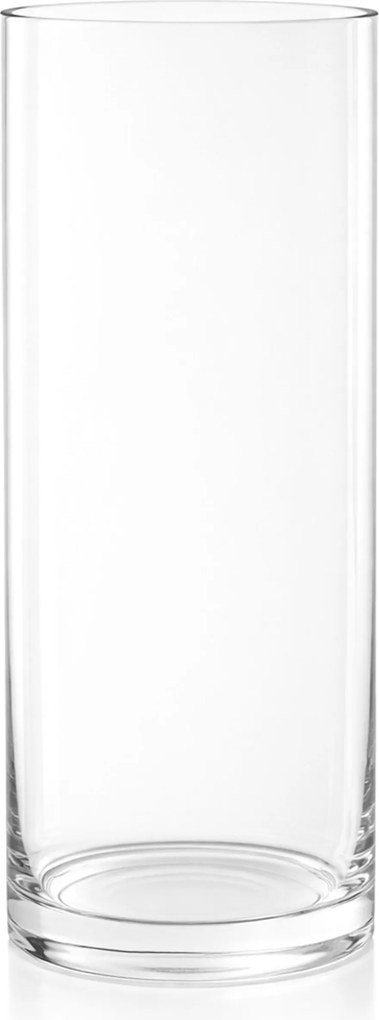 Üvegcső Keskeny magas menzúra henger Csiszolt váza 30x12 cm