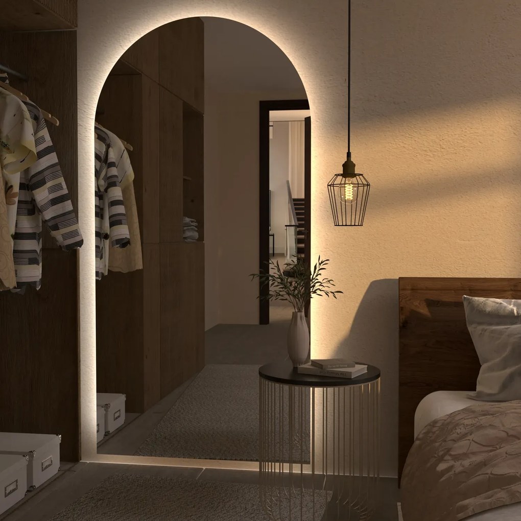 Atipikus tükör LED világítással G9