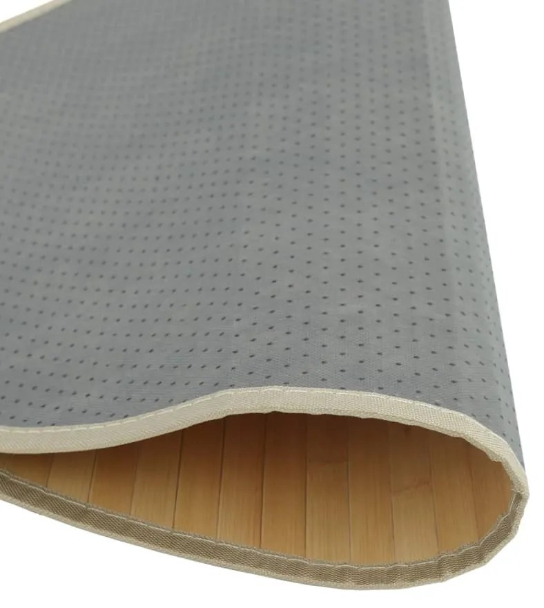 kerek világos természetes bambusz szőnyeg 60 cm