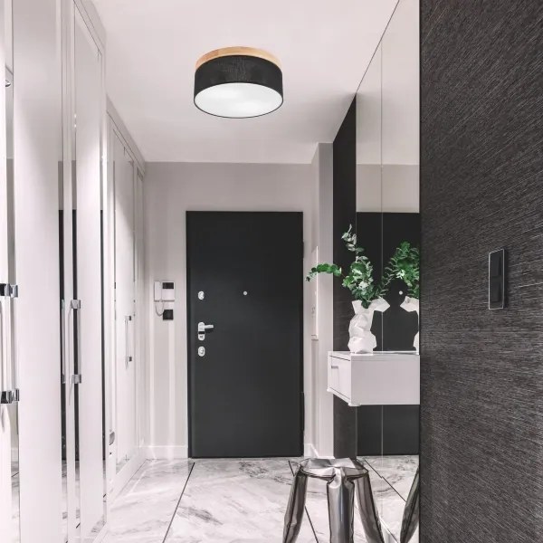 Brilagi - LED mennyezeti lámpa BELLADONNA 2xE27/15W/230V, 40 cm, fekete/fenyő