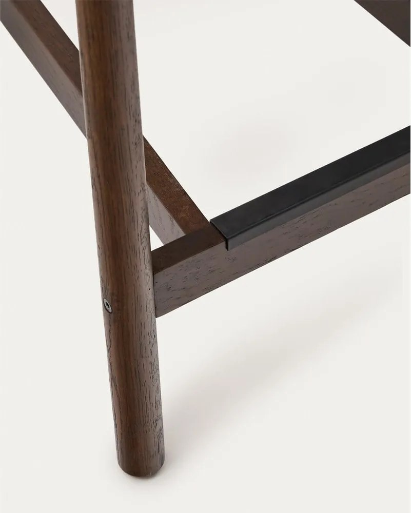 Barna-natúr színű tölgyfa bárszék (ülésmagasság 65 cm) Yalia – Kave Home