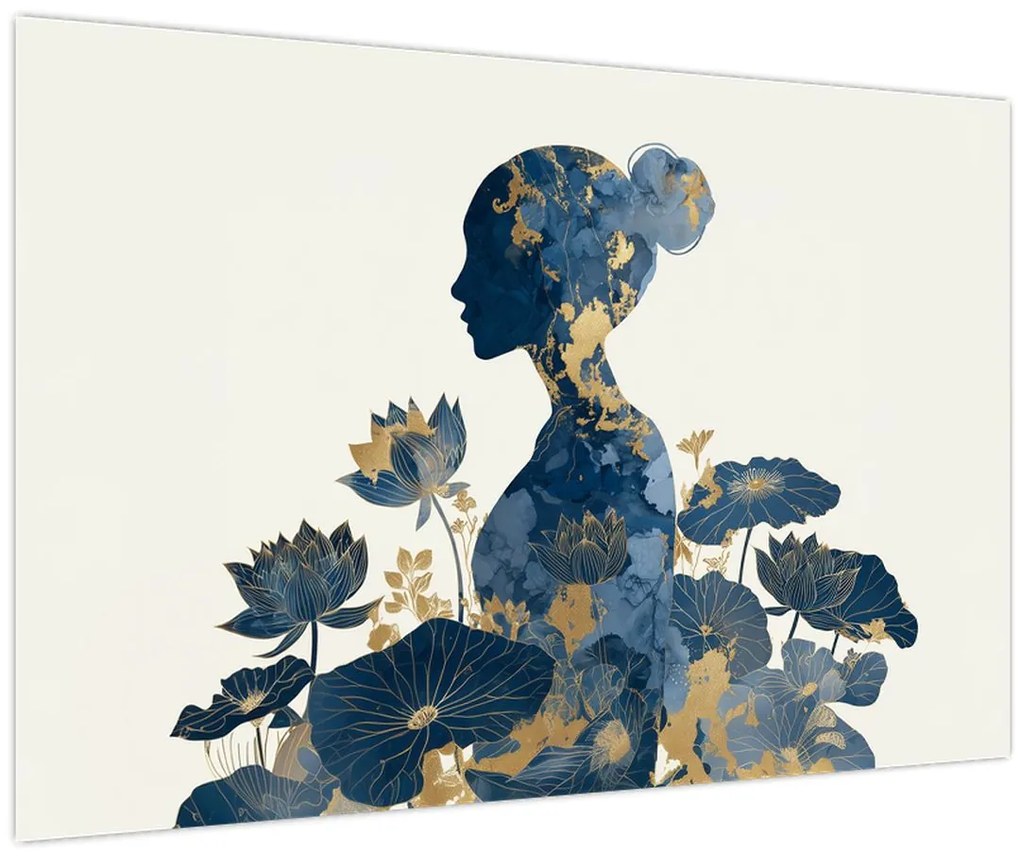 Kép - Márvány női profil (90x60 cm)