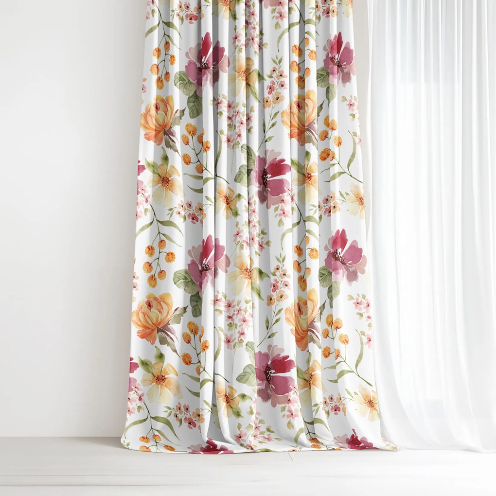 Goldea dekoratív drapéria - hibiszkusz virágok 220x150 cm