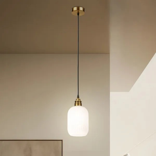 Kábelre függesztett csillár HECTOR 1xE27/15W/230V átmérő 14 cm