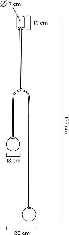 KING HOME MSE010100261 LOW Többágú Függesztett Lámpa Fekete G9 IP20