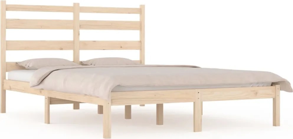 vidaXL tömör fa ágykeret matrac nélkül 160 x 200 cm