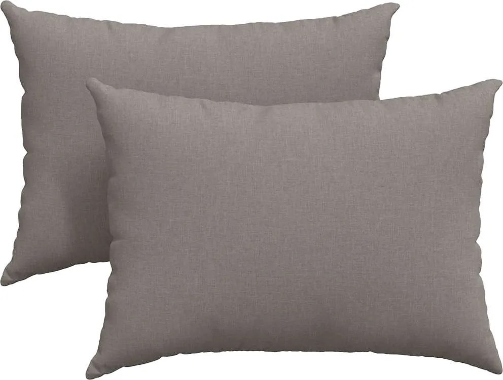 vidaXL Kanapé párnák 2 pcs Tópszínű 70 x 50 cm szövet