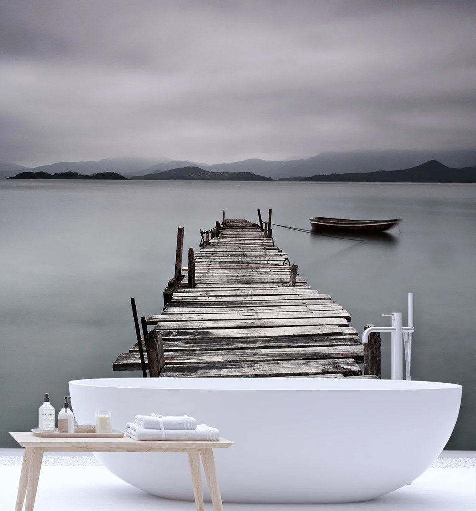 Gario Fotótapéta A régi mólónál kikötött hajó Anyag: Vlies, Méret: 250 x 250 cm