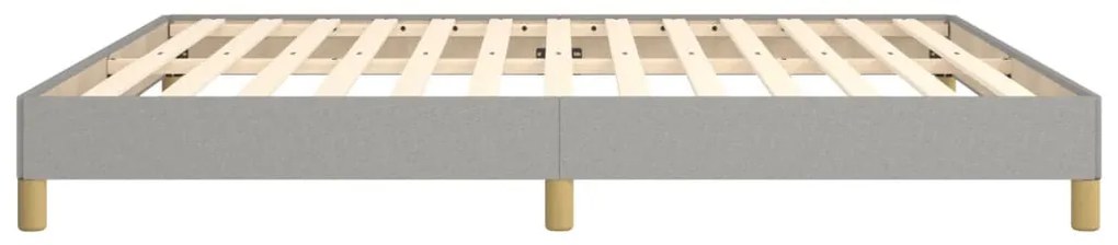 ágykeret matrac nélkül Világosszürke 180x200cm King szövet