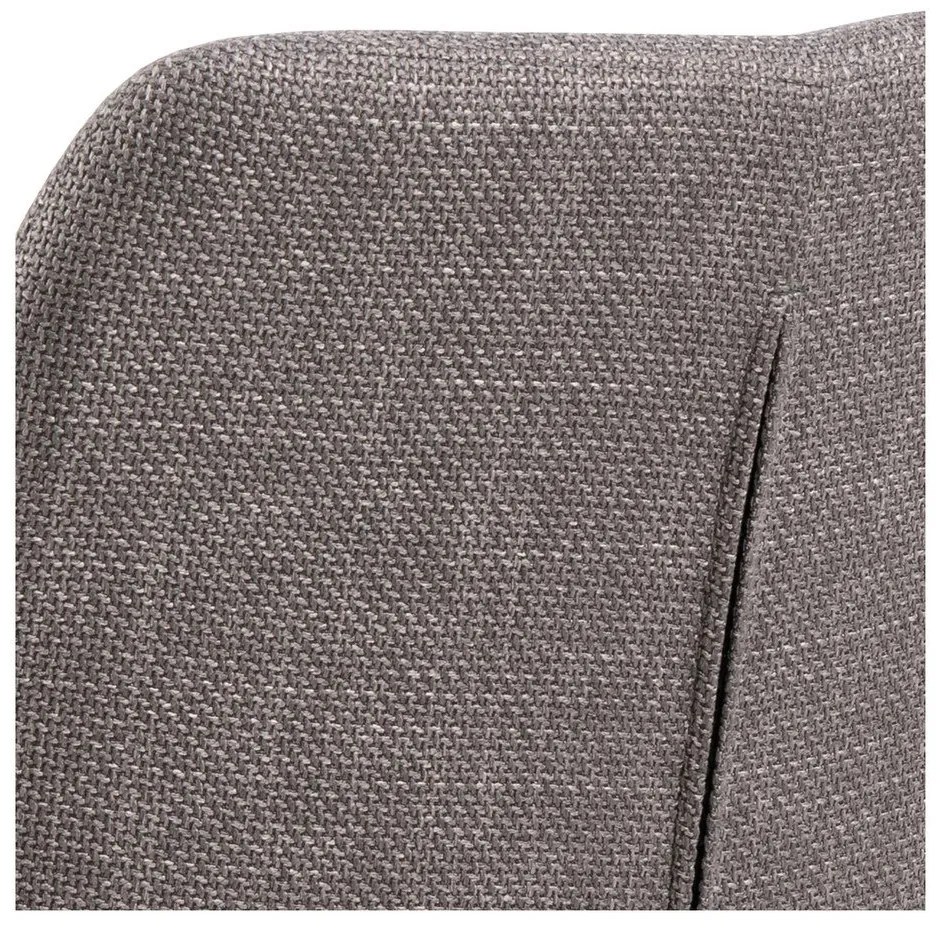 Világosszürke kárpitozott karfás étkezőfotel szett 2 db-os Lizzy – Actona