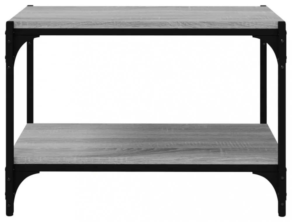szürke sonoma színű szerelt fa és acél TV-szekrény 60x33x41 cm