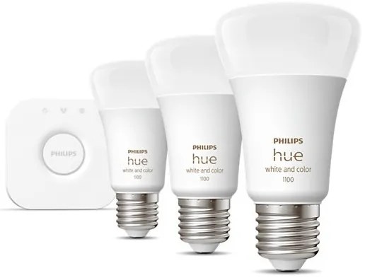 Philips Hue WACA kezdőkészlet 3xE27/9W/230V 2000-6500K + Hue Bridge