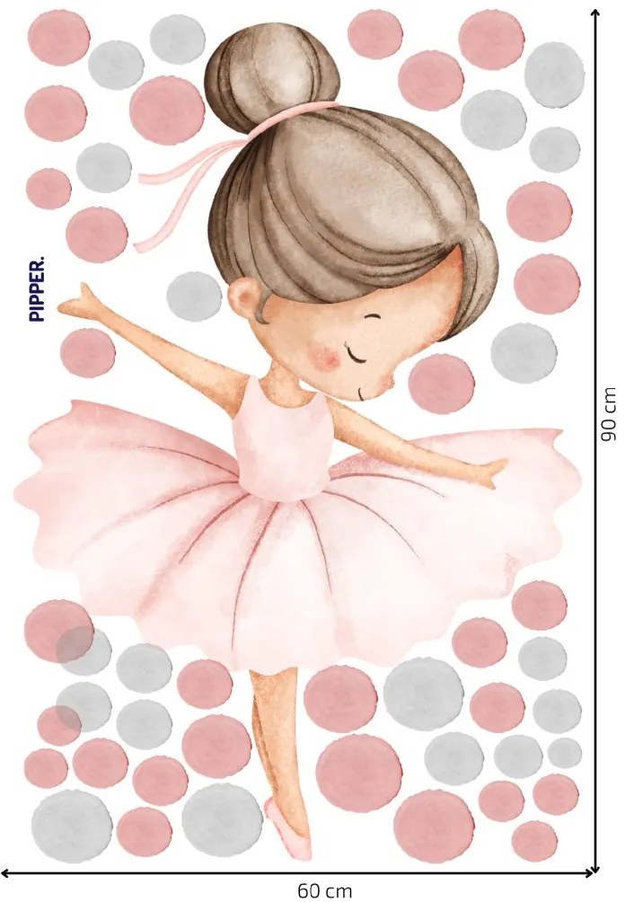 PIPPER. Textil falmatrica "Balett-táncos"