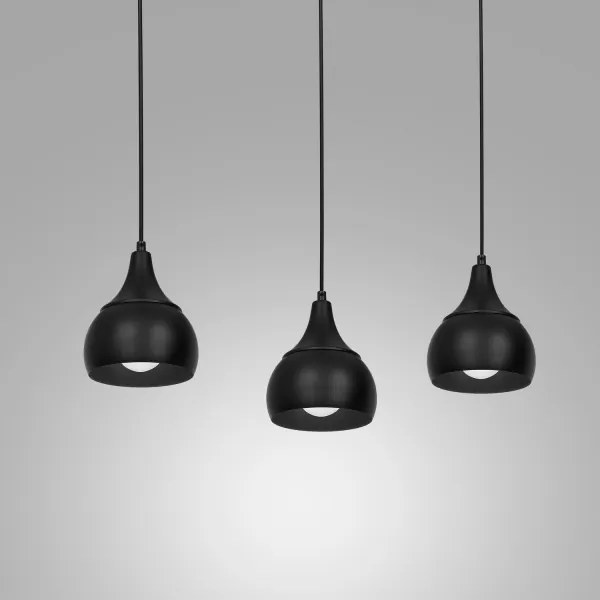 Csillár zsinóron AKTAN 3xE27/60W/230V fekete