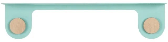 Hook zöld fali polc 2 akasztóval, hossza 60 cm - Gazzda