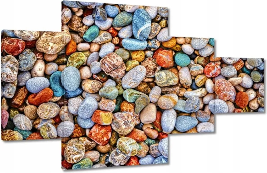 Vászonkép 130x80 Színes kavicsok