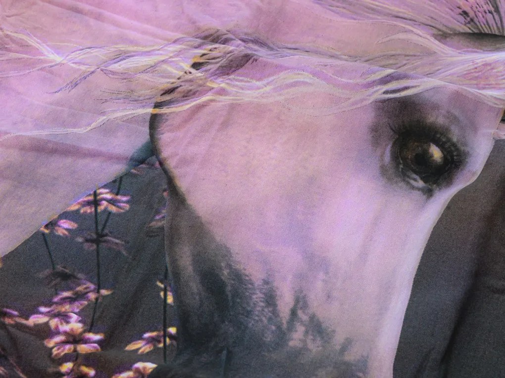 Gyerek ágynemű MAGIC HORSE színes Ágyneműhuzat mérete: 50 x 75 cm | 140 x 200 cm