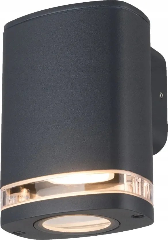 Kültéri fali lámpa homlokzati szürke dekoratív csík IP54 Kanlux